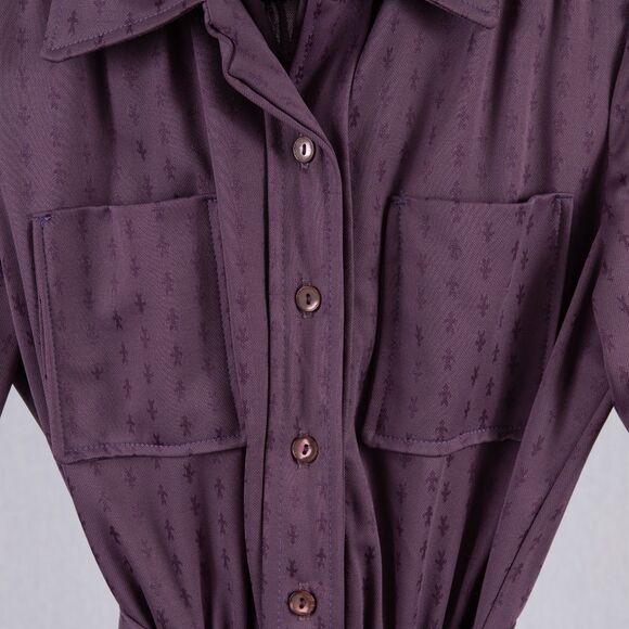 Vintage handmade 70s midi dress size S - Picture 7 of 9